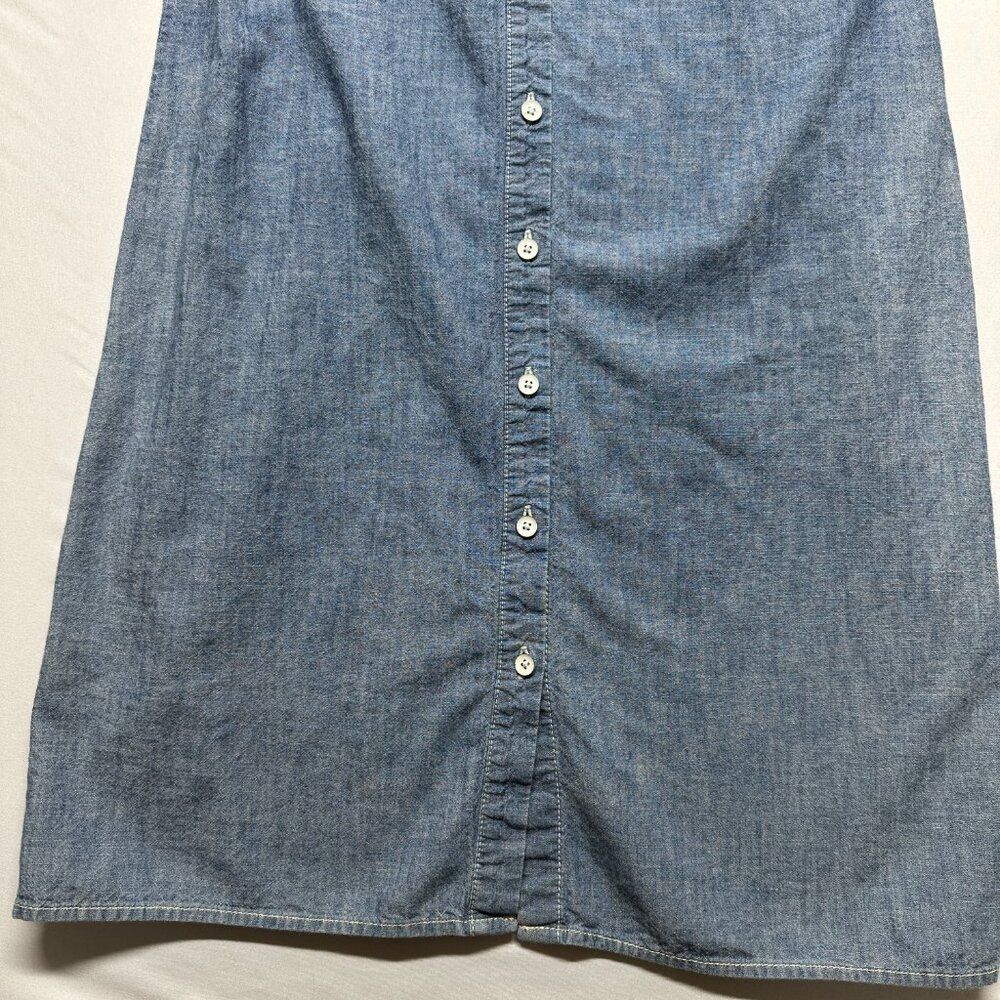 Lands’ End Canvas Chambray Dress Size 2 Classic Casual - Picture 3 of 6
